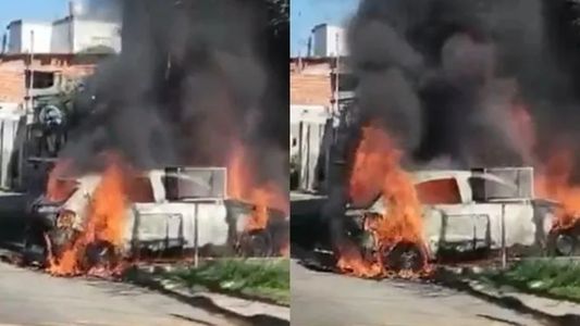 Una joven con una niña de 3 años en brazos le prendió fuego el auto a su ex pareja en San Fernando