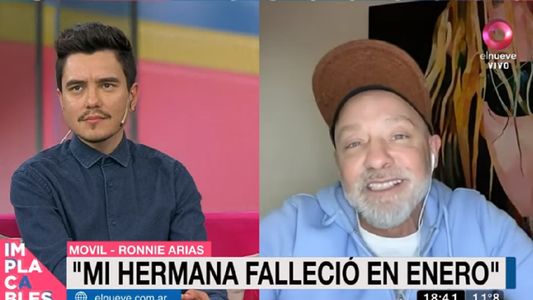Ronnie Arias habló de la reciente muerte de su hermana