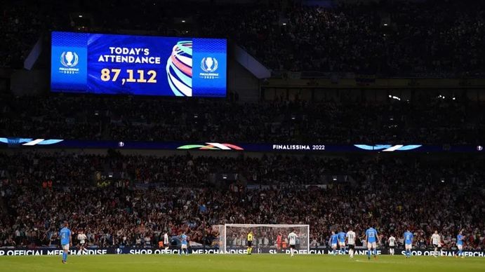 La sorpresa de un relator italiano por el aliento a la Selección Argentina: Wembley parece...