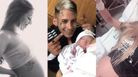 Nació Jamaica, la hija de L-Gante: las primeras fotos de la bebé