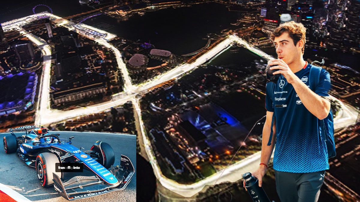 Franco Colapinto y el circuito de singapur