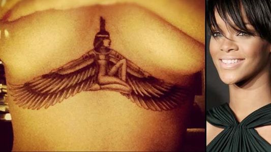 El original tatuaje de Rihanna en honor a su abuela