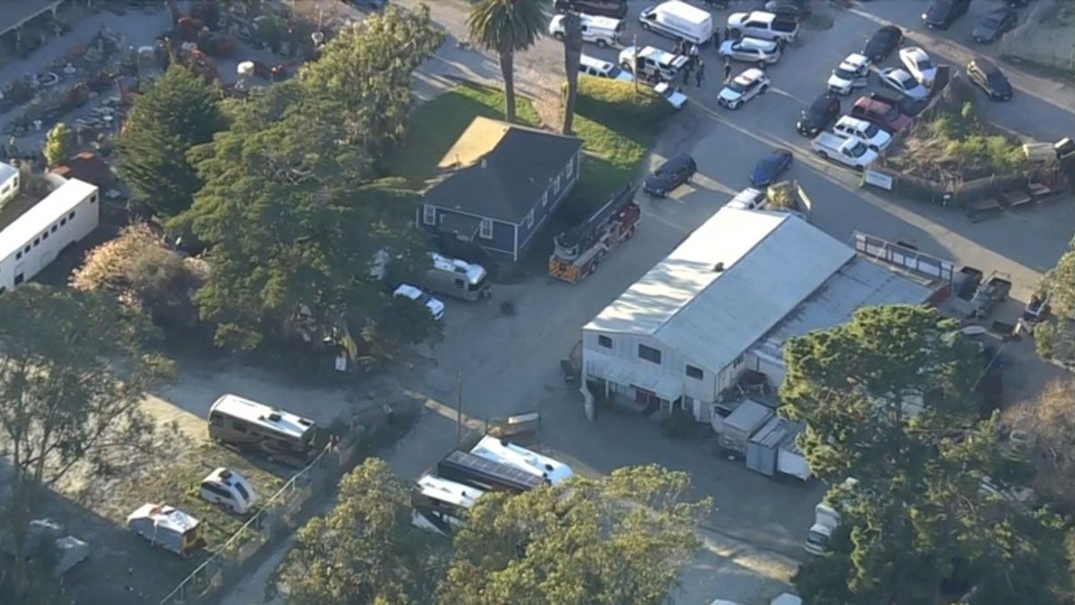 La granja de hongos en que el asesino mat&oacute; a 4 personas (Foto: gentileza ABC).
