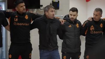La arenga viral de Coudet en el vestuario de Inter antes del partido contra River