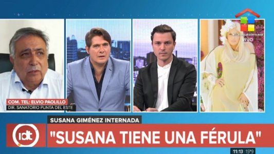 El director de la clínica Cantegril confirmó que Susana Giménez sufrió una lesión el codo y tiene una férula