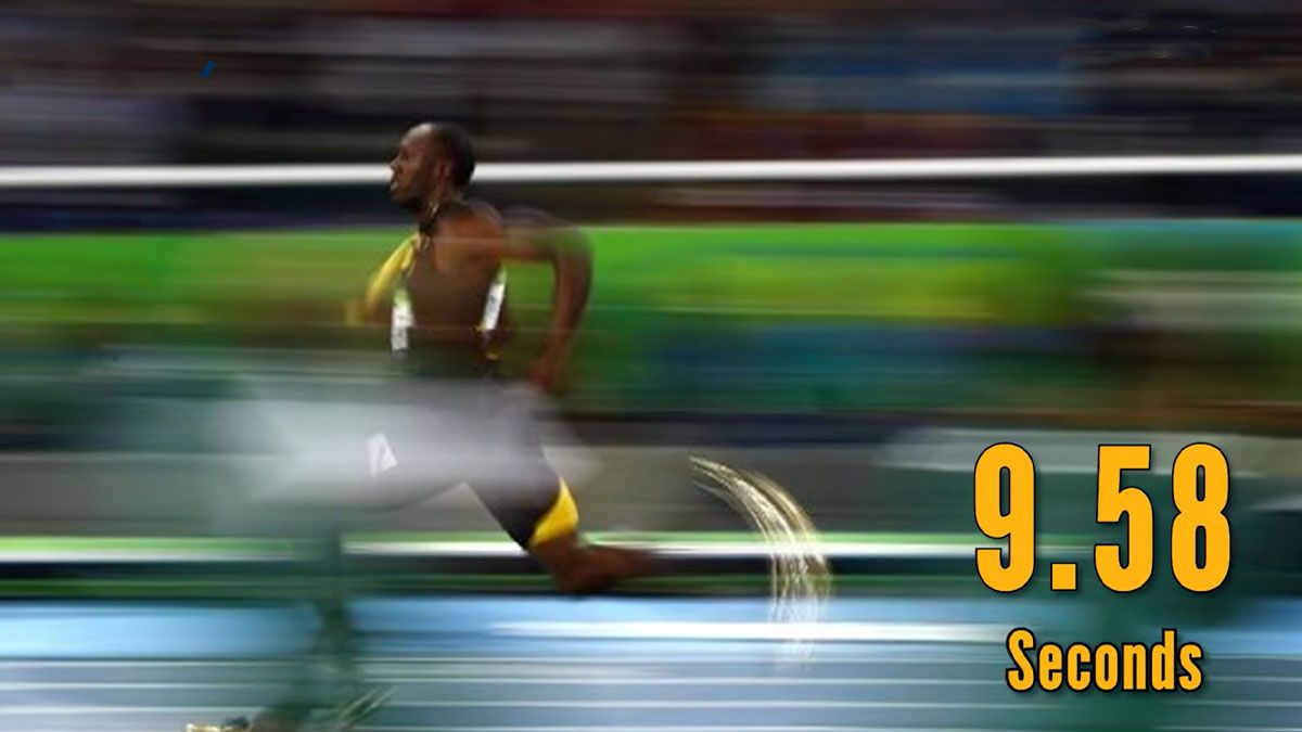 Usain Bolt y su récord imposible de 9,58 para los 100 metros llanos. Hasta que llegó un robot humanoide chino. (foto: Gentileza RTVE)