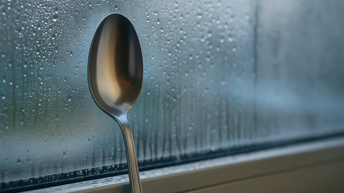 El truco de la cuchara en la ventana: por qué se volvió viral contra la humedad. (Imagen ilustrativa)