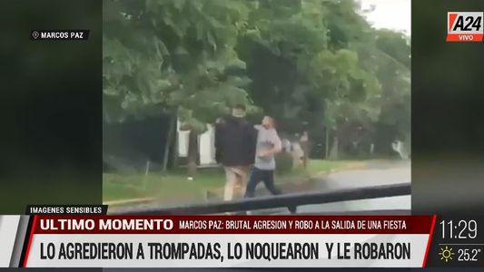 Marcos Paz: brutal pelea y robo a la salida del boliche