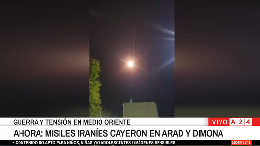 Irán lanzó un misil contra Dimona, ciudad de la principal instalación nuclear de Israel