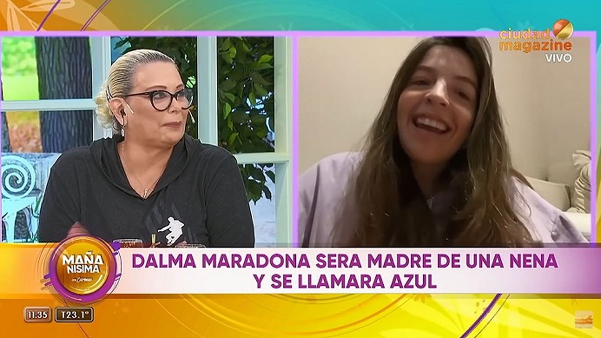 Dalma Maradona asegur&oacute;, en di&aacute;logo con Carmen Barbieri en Ma&ntilde;an&iacute;sima (Ciudad Magazine), que despu&eacute;s de la llegada de Azul no quiere seguir agrandando la familia.&nbsp;