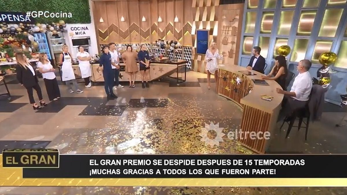 Carina Zampini se despidió el viernes de El gran premio de la cocina, reality que condujo durante algo más de 3 años en la pantalla de El Trece. 