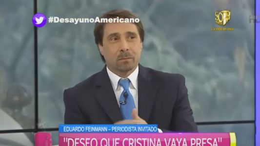 Eduardo Feinmann reiteró sus ganas de ver a Cristina presa
