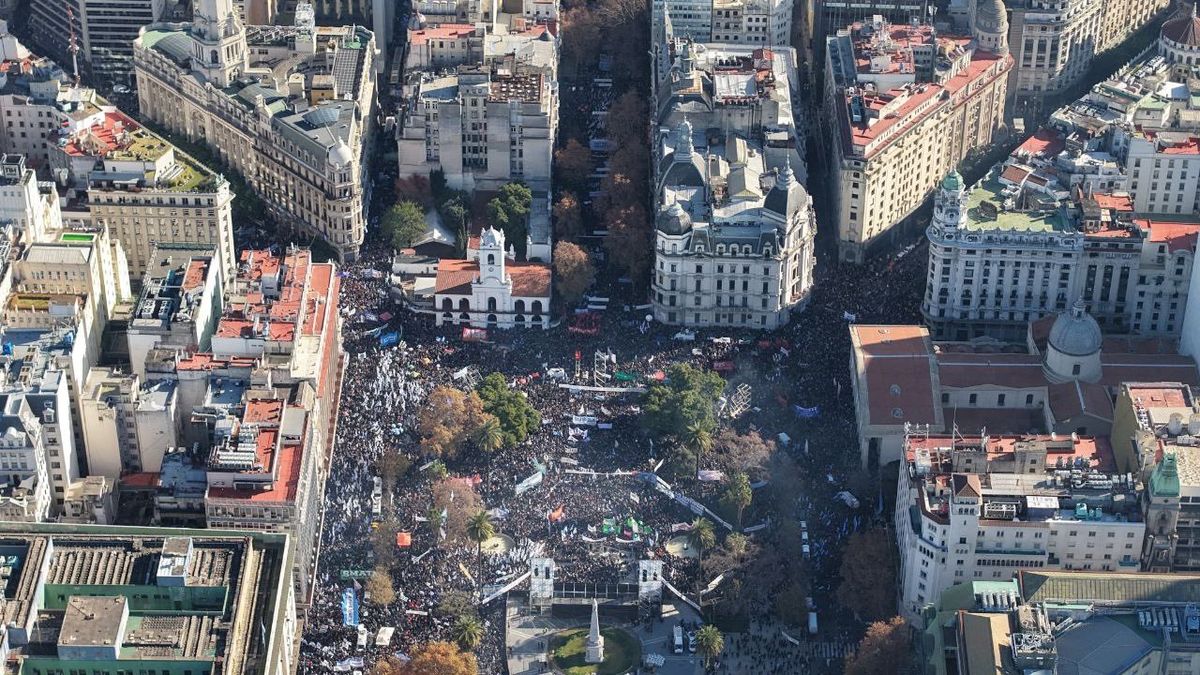 Más de medio millón de personas acompañó la movilización (Foto: prensa PJ).