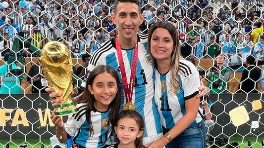El llanto desconsolado de la hija de Ángel Di María en el homenaje al ídolo