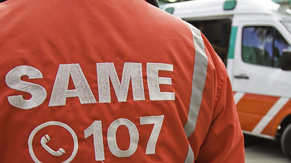 El SAME es el encargado de derivar a la víctima a un centro de atención hospitalario. (Foto: GCBA)