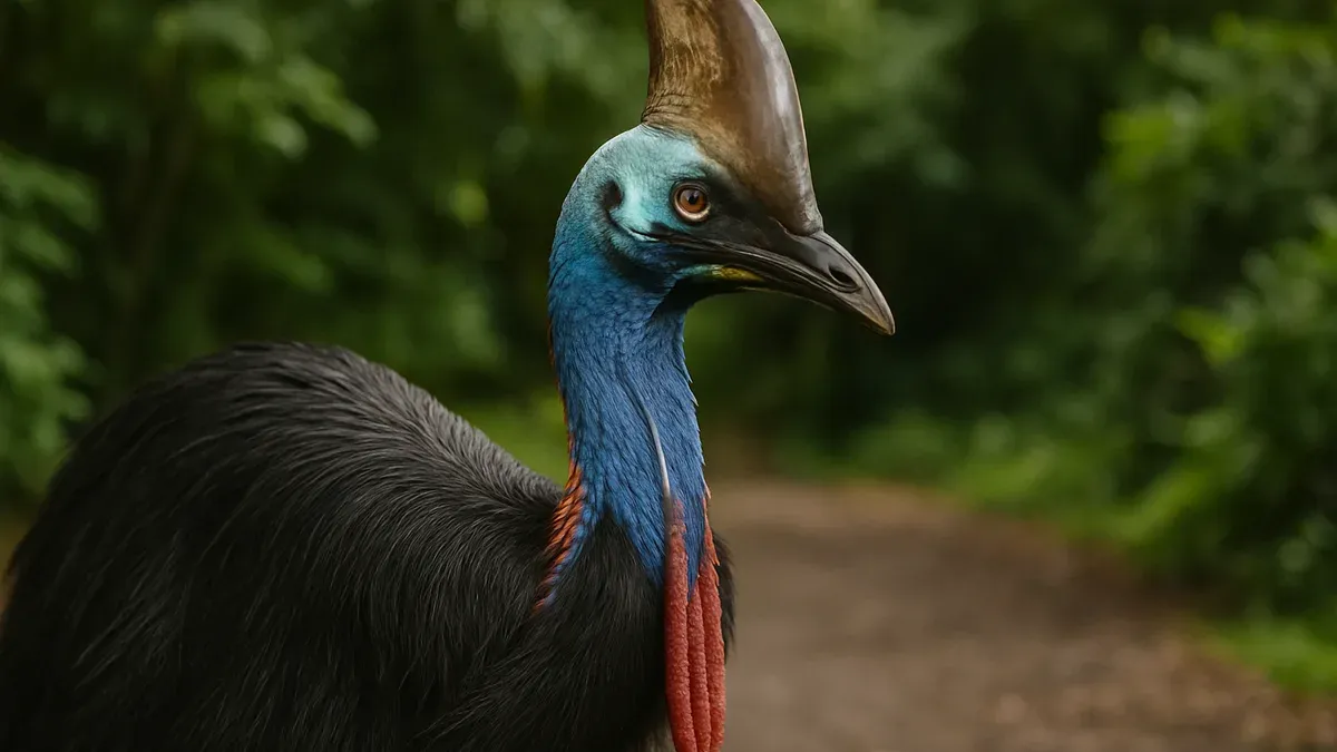 Casuario: el ave gigante de cabeza azul que parece salida de la era de los dinosaurios. (Imagen ilustrativa)