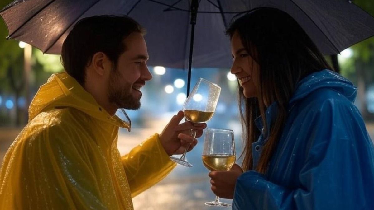 El brindis con lluvia, El brindis con lluvia,