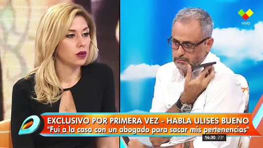 Careo en vivo entre Ulises Bueno y Melisa Ferraris, su expareja