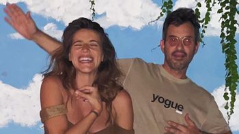 A pocas horas de dar a luz, Calu Rivero posó con su panza al desnudo junto a Aíto de la Rúa