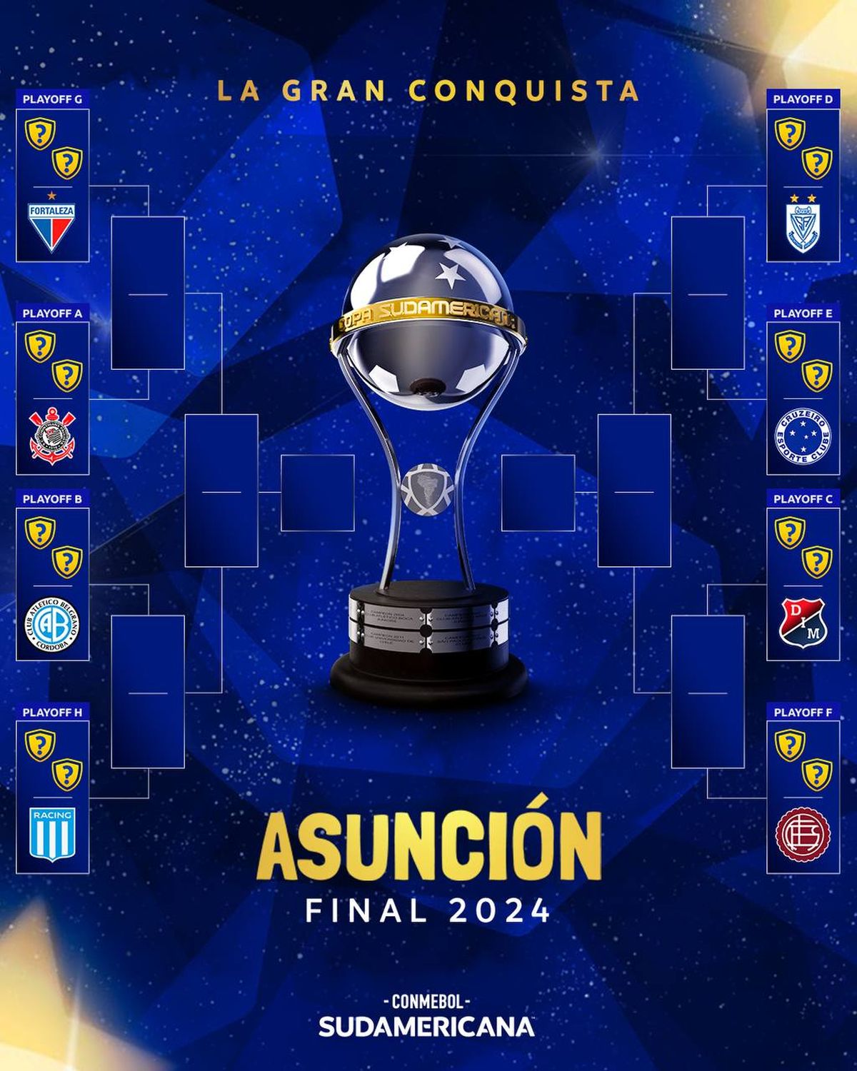 Cuándo se juegan los play off de la Copa Sudamericana 2024