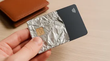 Por qué cada vez más gente envuelve sus tarjetas en papel aluminio