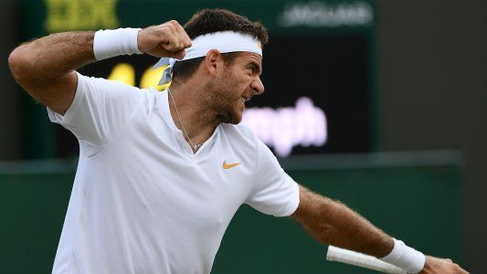 Wimbledon: Del Potro le ganaba 2 sets a 1 a Simon, pero la falta de luz pospuso la definición para mañana