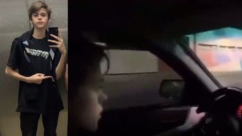 Se filtró un video de Felipe Fort en plena clase de manejo: lo retan por ir rápido