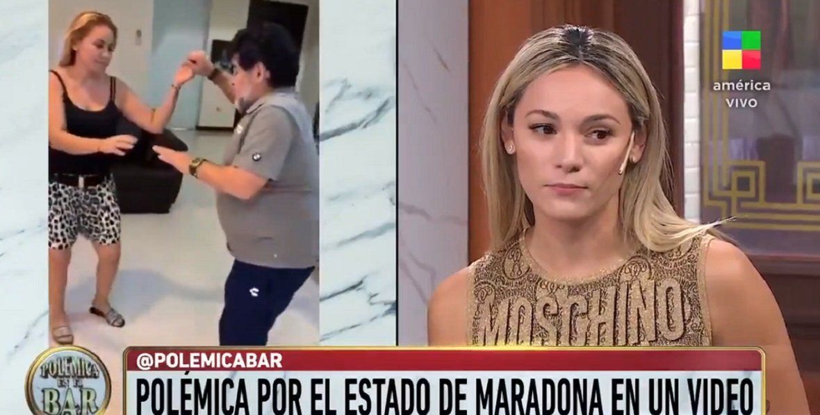 Rocío Oliva habló del polémico video de Diego Maradona bailando cumbia que se viralizó