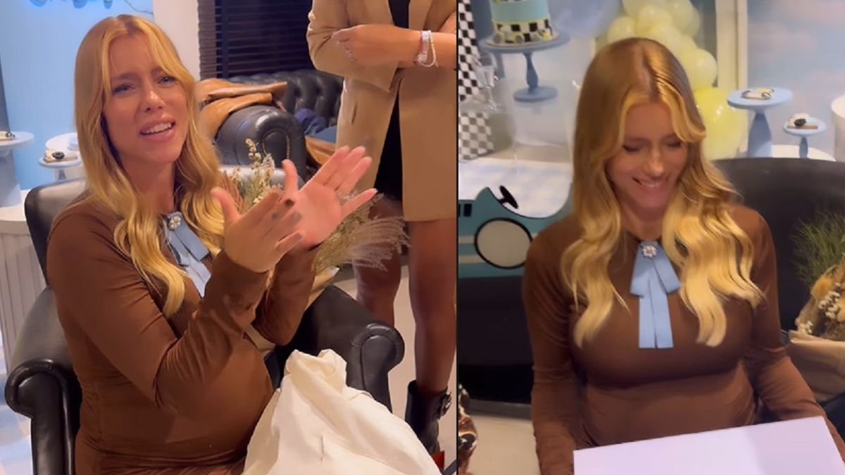 Nicole Neumann mostró las imágenes de su baby shower con su hija Indiana: Se descontroló