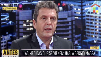 Sergio Massa en América: ayuda a las pymes, impuesto a los ricos, sesión en Diputados y la deuda argentina