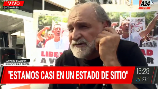Eduardo Belliboni: Estamos en una especie de estado de sitio