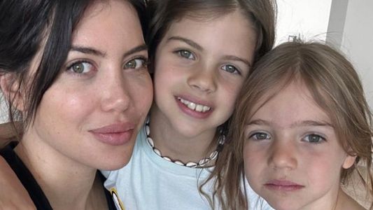 El video más tierno de las hijas de Wanda Nara en su complicado momento de salud