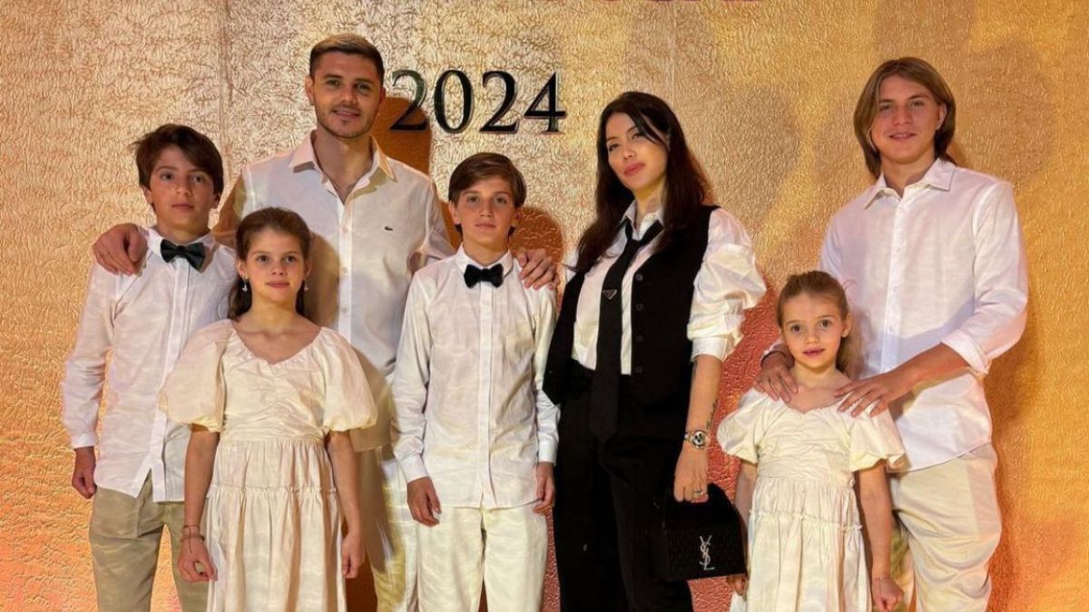 Wanda Nara y su familia