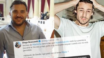 Diego Brancatelli denunció a Gastón Gaudio por romper la cuarentena