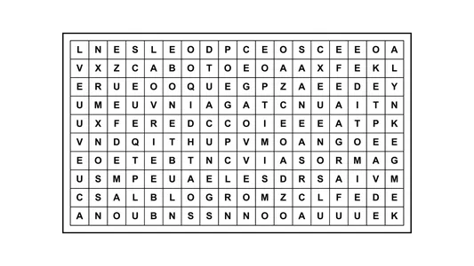 Encontrá la frase escondida: un reto con 9 palabras ocultas en la matriz