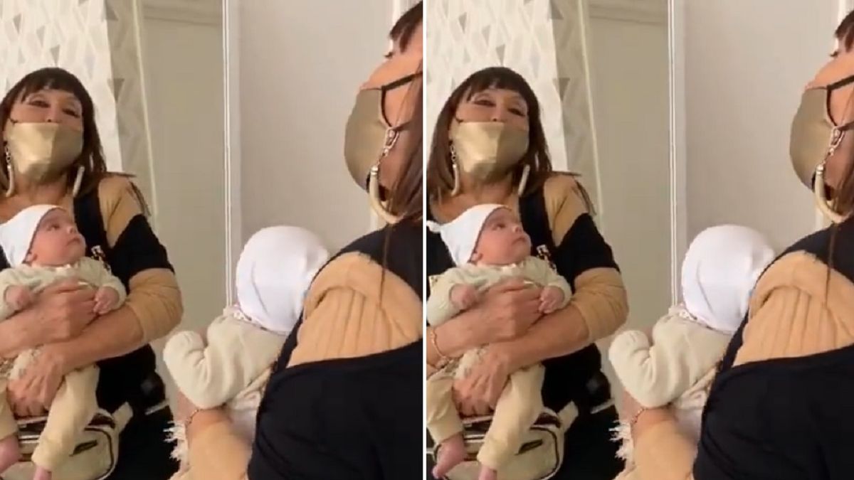Moria Casán, emocionada al conocer al hijo de Belén Francese