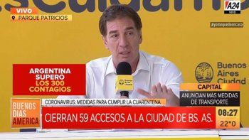 Cierran 59 accesos de ingresos y egresos de la Ciudad de Buenos Aires