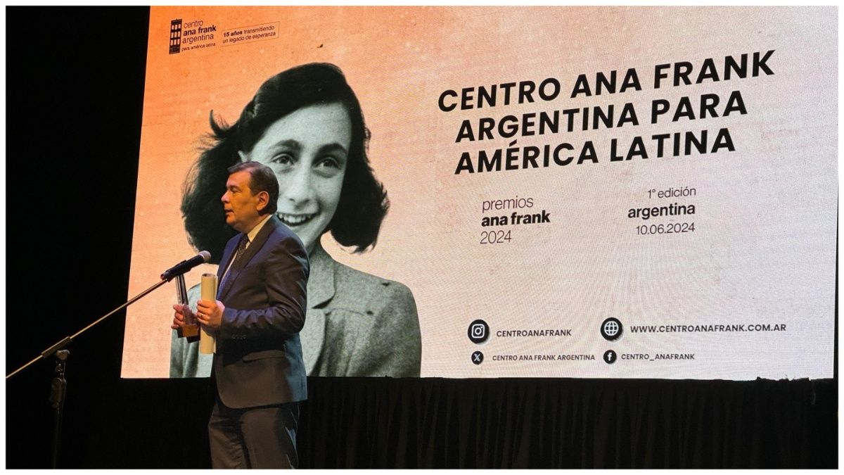 Primera edición de los Premios Ana Frank en el Teatro San Martín de Buenos Aires.