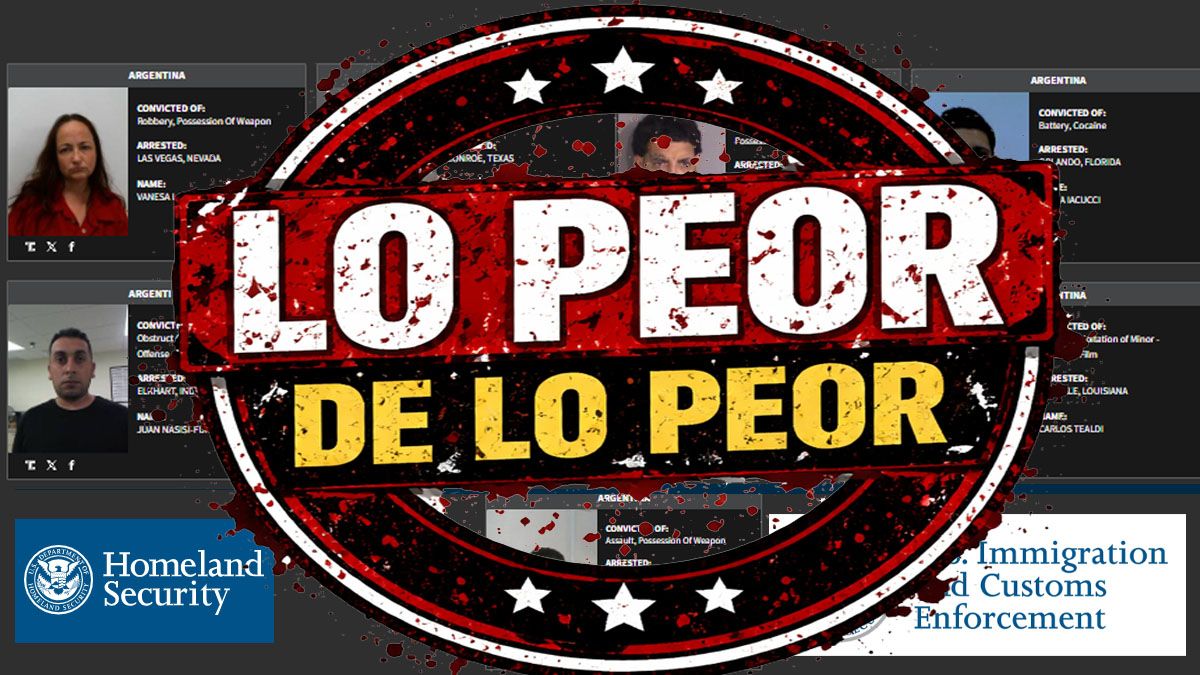 La lista que tiene el gobierno de Estados Unidos con 9 argentinos en una situación comprometida. (Foto: A24.com)