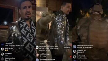 Detuvieron en Bolivia a Rodrigo Tapari mientras hacía un vivo de Instagram: el video