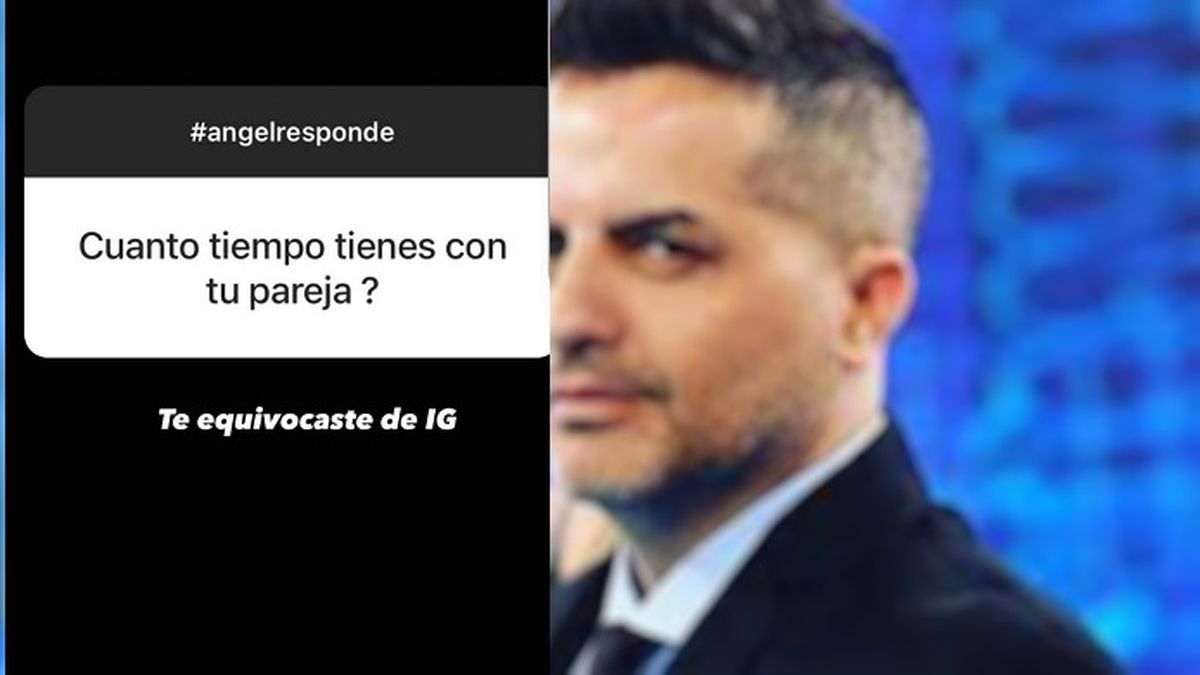 &Aacute;ngel de Brito, celoso de su vida privada, evadi&oacute; la consulta de un usuario de Instagram que quiso saber cu&aacute;nto tiempo lleva en pareja.&nbsp;