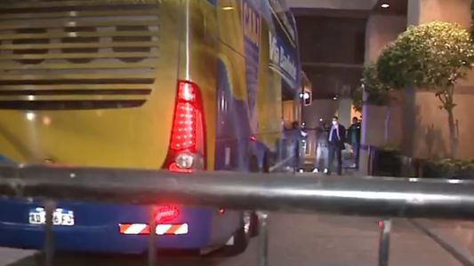 Tras la pesadilla en Belo Horizonte, así llegaba Boca al hotel donde quedará aislado