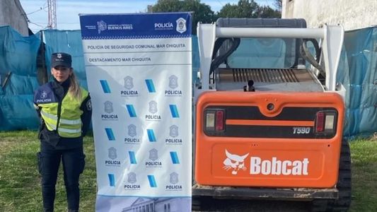 Insólito robo: una mujer intentó llevarse un médano con una pala mecánica