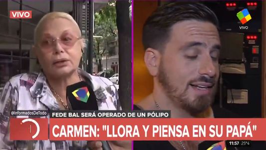 Carmen Barbieri sobre la salud de Federico Bal: Llora y dice: pienso en papá todo el tiempo
