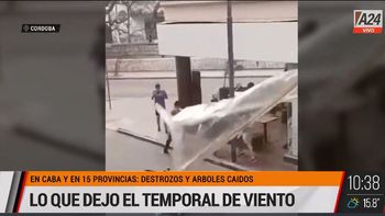 Así se vivió el temporal de viento en Córdoba