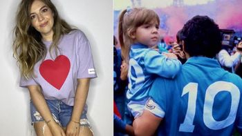 Emotivo posteo de Dalma para recordar a Diego Maradona: Extrañándote un poco más