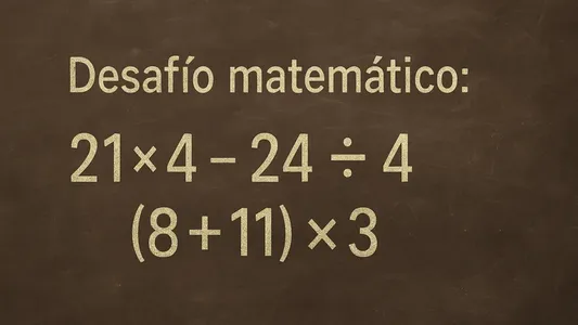Desafío matemático: ¿en cuánto tiempo lo podés resolver?