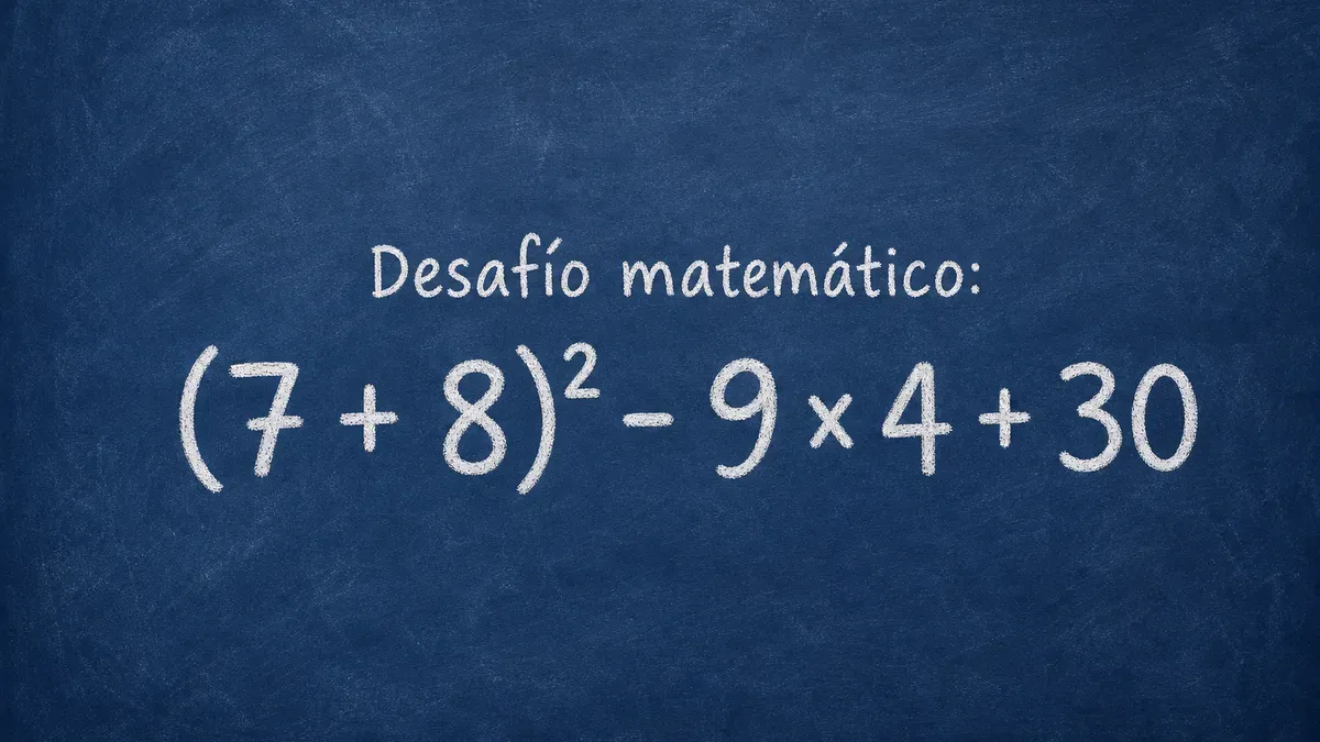 Imagen de pizarra para Desafío Matemático: ¿resolvés bien esta cuenta?