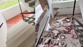 Terremotos en Venezuela: grabó en vivo el terrible derrumbe de su edificio mientras escapaba