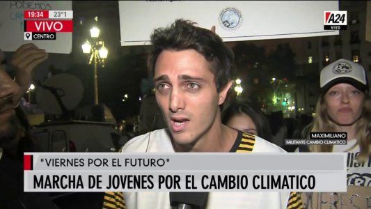 Miles de jóvenes se movilizaron en el Congreso por el cambio climático
